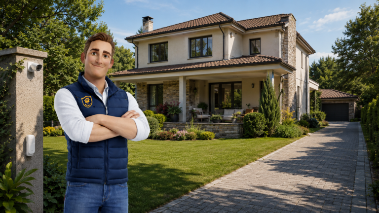alarma para casa grande con jardín